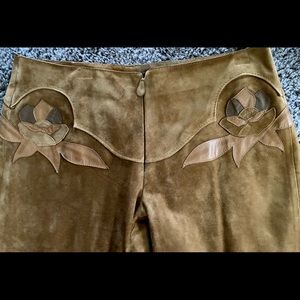Vintage Suede Flared Pant Size 42